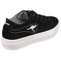 Black - Side - KangaRoos Womens-Ladies K-Mid Plateau 5071 Low Top Trainers