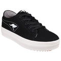 Black - Front - KangaRoos Womens-Ladies K-Mid Plateau 5071 Low Top Trainers