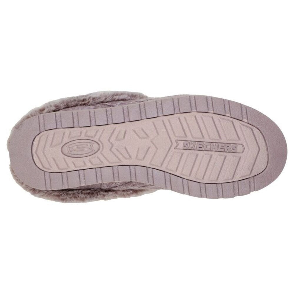 Mauve - Close up - Skechers Womens-Ladies SK31204 Keepsakes Ice Angel Slip On Mule Slippers