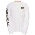 White - Front - Caterpillar Mens Custom Banner T-Shirt