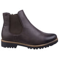 Brown - Back - Divaz Womens-Ladies Grace Chelsea Boots