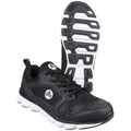Black - Close up - Amblers Safety Unisex Adults Lightweight Non-Leather Safety Trainers