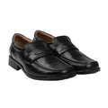 Black - Lifestyle - Amblers Manchester Leather Loafer - Mens Shoes