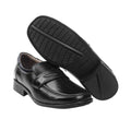 Black - Pack Shot - Amblers Manchester Leather Loafer - Mens Shoes