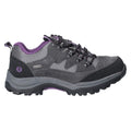 Grey-Purple - Back - Cotswold Womens-Ladies Oxerton Leather Hiking Shoes