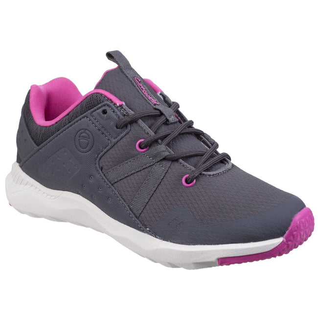 Grey-Fuchsia-White - Front - Cotswold Womens-Ladies Luckington Casual Trainers