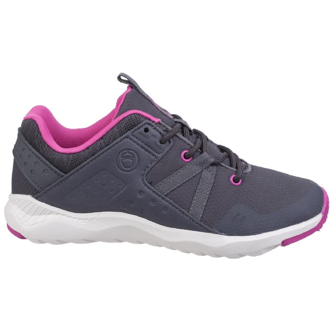 Grey-Fuchsia-White - Back - Cotswold Womens-Ladies Luckington Casual Trainers
