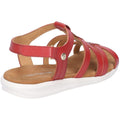 Red - Lifestyle - Hush Puppies Womens-Ladies Callie Touch Fastening Sandals