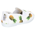 White - Side - Flossy Frassy Junior Slip On Shoe