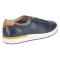 Navy - Side - Hush Puppies Mens Heath BouncePLUS Lace Up Leather Shoe