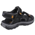 Black - Back - Cat Lifestyle Mens Giles Leather Sandal