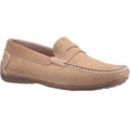 Beige - Front - Hush Puppies Mens Roscoe Slip On Leather Shoe