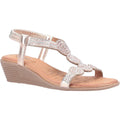Rose Gold - Front - Divaz Womens-Ladies Sasha Slip On Sandal