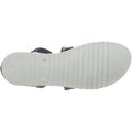 Navy - Lifestyle - Hush Puppies Womens-Ladies Gemma Espadrille Leather Wedge Sandals