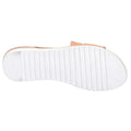Tan - Lifestyle - Hush Puppies Womens-Ladies Gemma Espadrille Leather Wedge Sandals