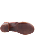 Tan - Lifestyle - Hush Puppies Womens-Ladies Gabrielle Leather Heeled Sandals