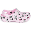 Blush Pink - Back - Crocs Childrens-Kids Classic Panda Clogs