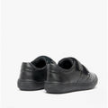 Black - Pack Shot - Geox Girls Hadriel Leather School Shoes