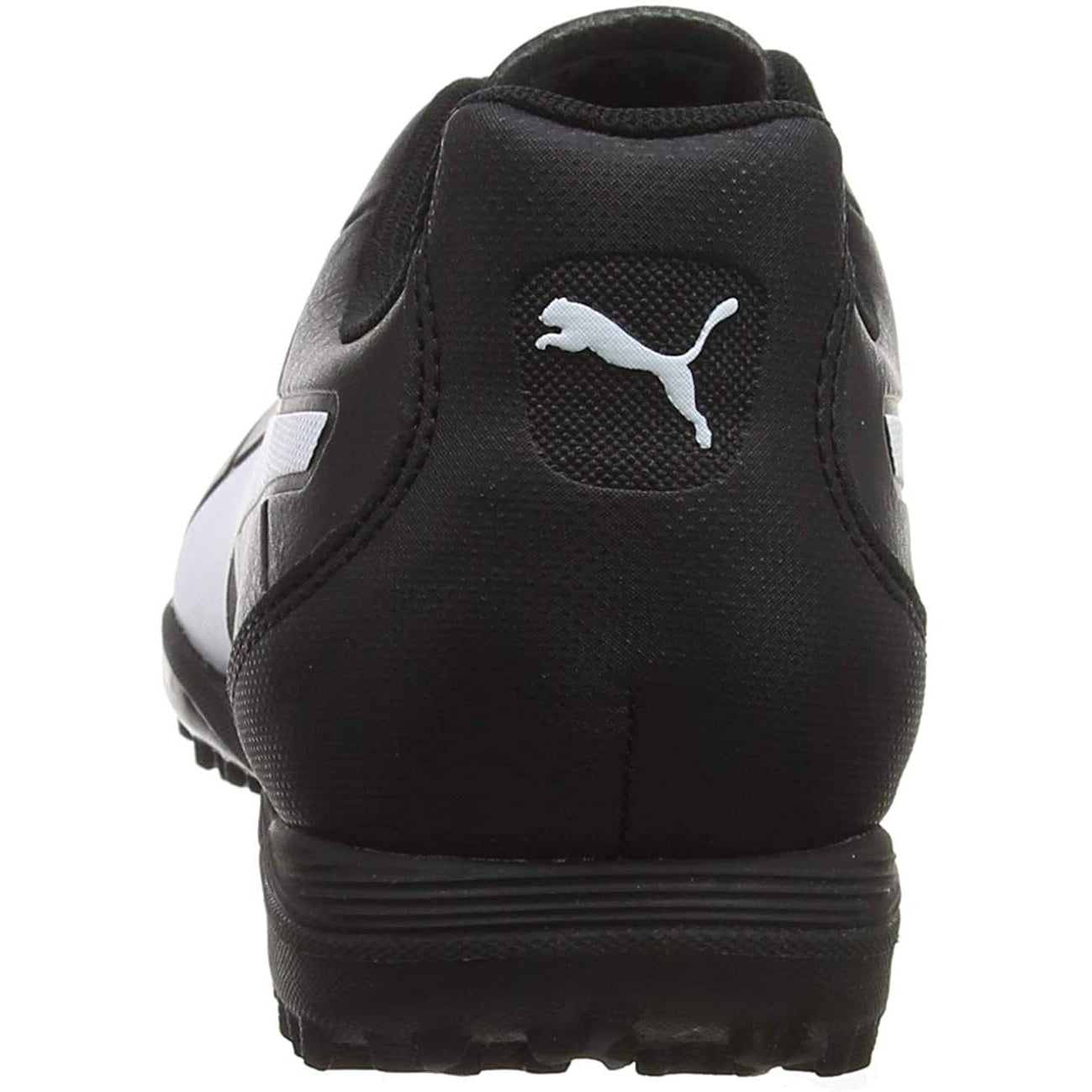 Black-White - Side - Puma Mens Monarch Football Astro Turf Trainers