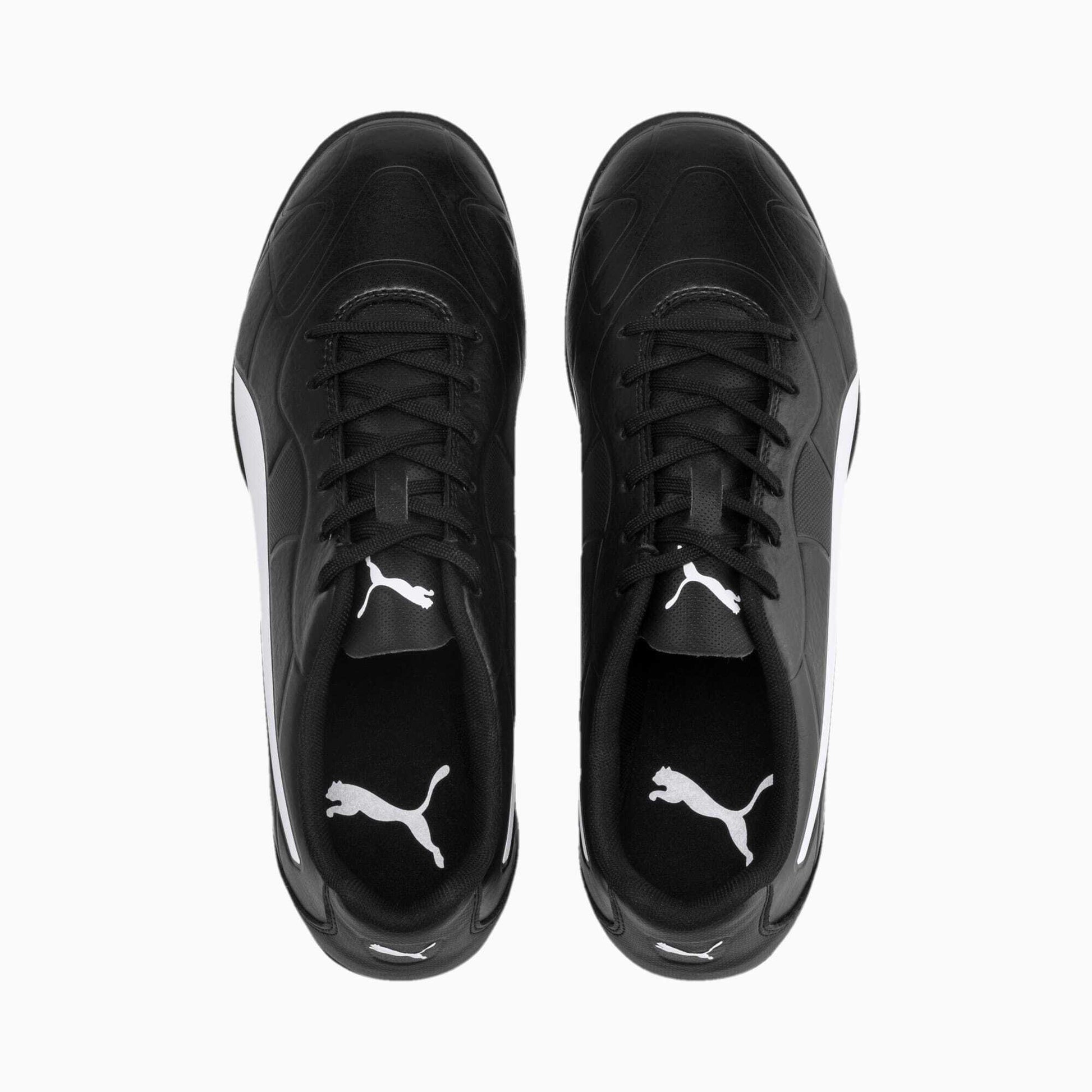 Black-White - Pack Shot - Puma Mens Monarch Football Astro Turf Trainers
