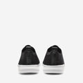 Black-Optic White - Side - Cole Haan Womens-Ladies 2.Zerogrand Leather Trim Stitchlite Oxford Shoes