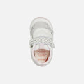 White-Silver - Lifestyle - Geox Girls Rishon Leather Trainers
