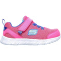 Hot Pink-Purple - Back - Skechers Girls Comfy Flex Moving On Trainers