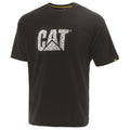 Black-Metallic Silver - Side - Caterpillar Mens Custom Logo T-Shirt