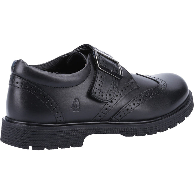 Black - Lifestyle - Hush Puppies Girls Rhiannon Leather School Shoes