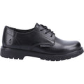 Black - Back - Hush Brush Girls Remi Leather School Shoes