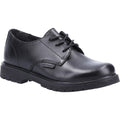 Black - Front - Hush Brush Girls Remi Leather School Shoes