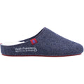 Navy - Back - Hush Puppies Mens The Good Slippers