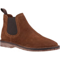 Tan - Front - Hush Puppies Mens Shaun Suede Chelsea Boots
