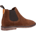 Tan - Side - Hush Puppies Mens Shaun Suede Chelsea Boots