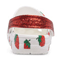 White - Back - Crocs Girls Strawberry Clogs