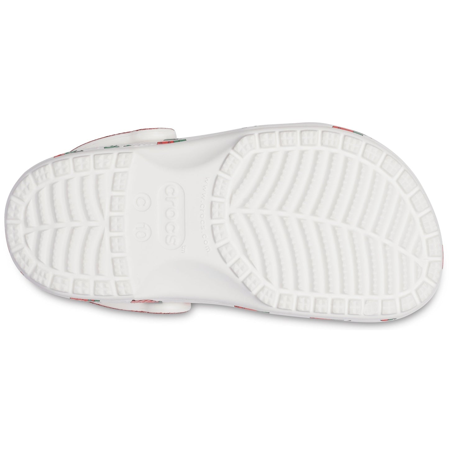 White - Side - Crocs Girls Strawberry Clogs