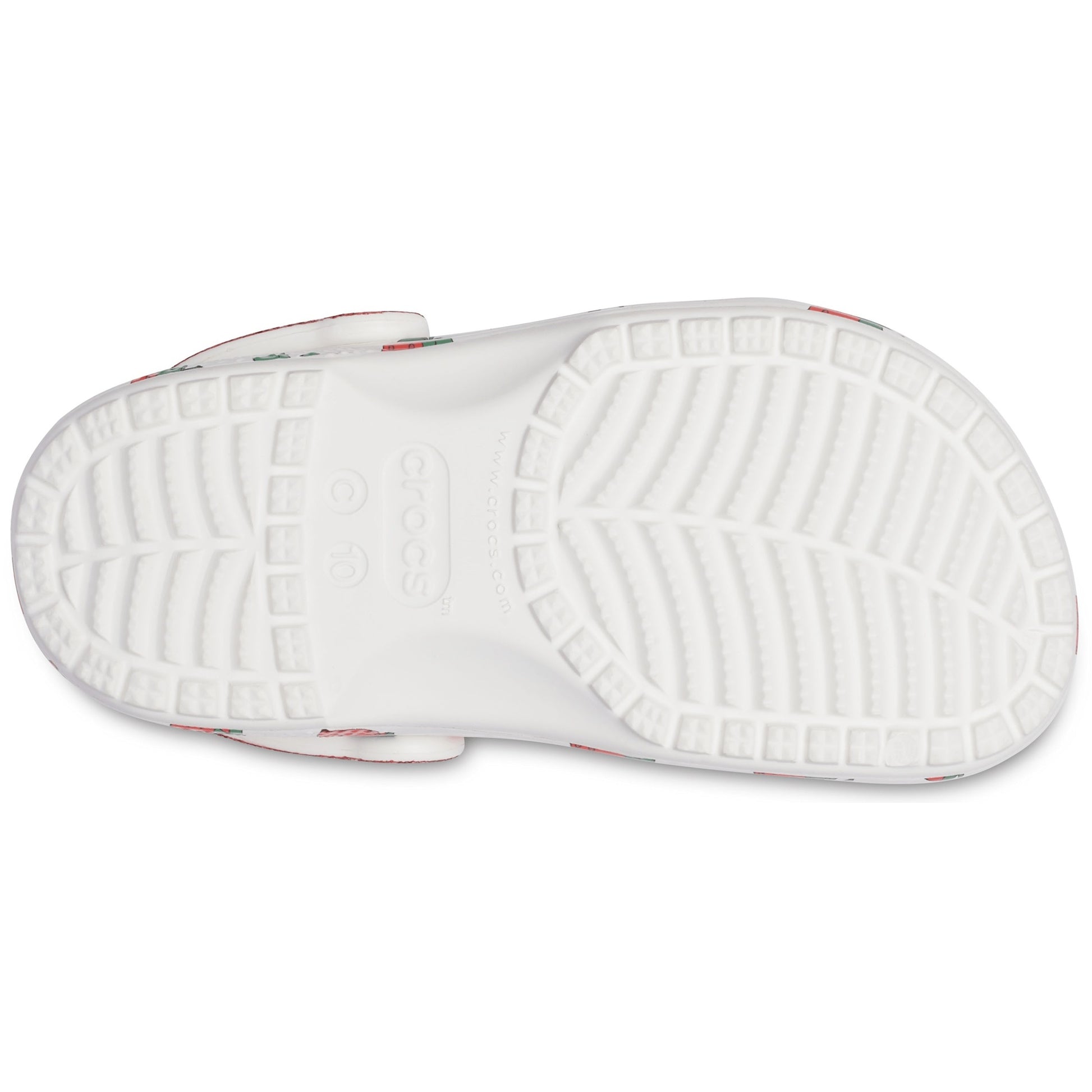 White - Side - Crocs Girls Strawberry Clogs