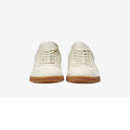 Ivory-Pumice Stone - Front - Cole Haan Mens Grandpro Turf Leather Trainers
