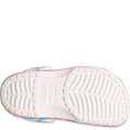 Pink-White - Side - Crocs Childrens-Kids Classic Solarized Clogs
