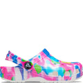 Pink-White - Lifestyle - Crocs Childrens-Kids Classic Solarized Clogs
