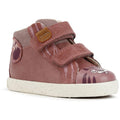 Dark Rose - Front - Geox Girls Kilwi Leather Trainers