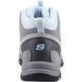 Grey - Back - Skechers Womens-Ladies Trego Rocky Mountain Suede Hiking Boots