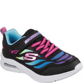 Black-Multicoloured - Front - Skechers Girls Microspec Max-Airy Color Ombre Trainers