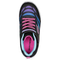 Black-Multicoloured - Side - Skechers Girls Microspec Max-Airy Color Ombre Trainers