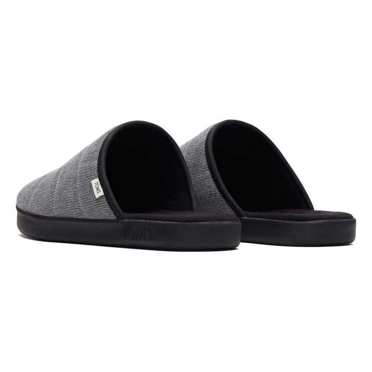 Black - Back - Toms Mens Harbor Slippers