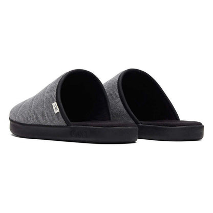 Black - Back - Toms Mens Harbor Slippers