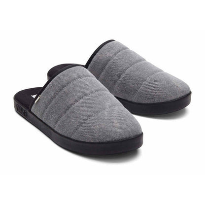Black - Front - Toms Mens Harbor Slippers