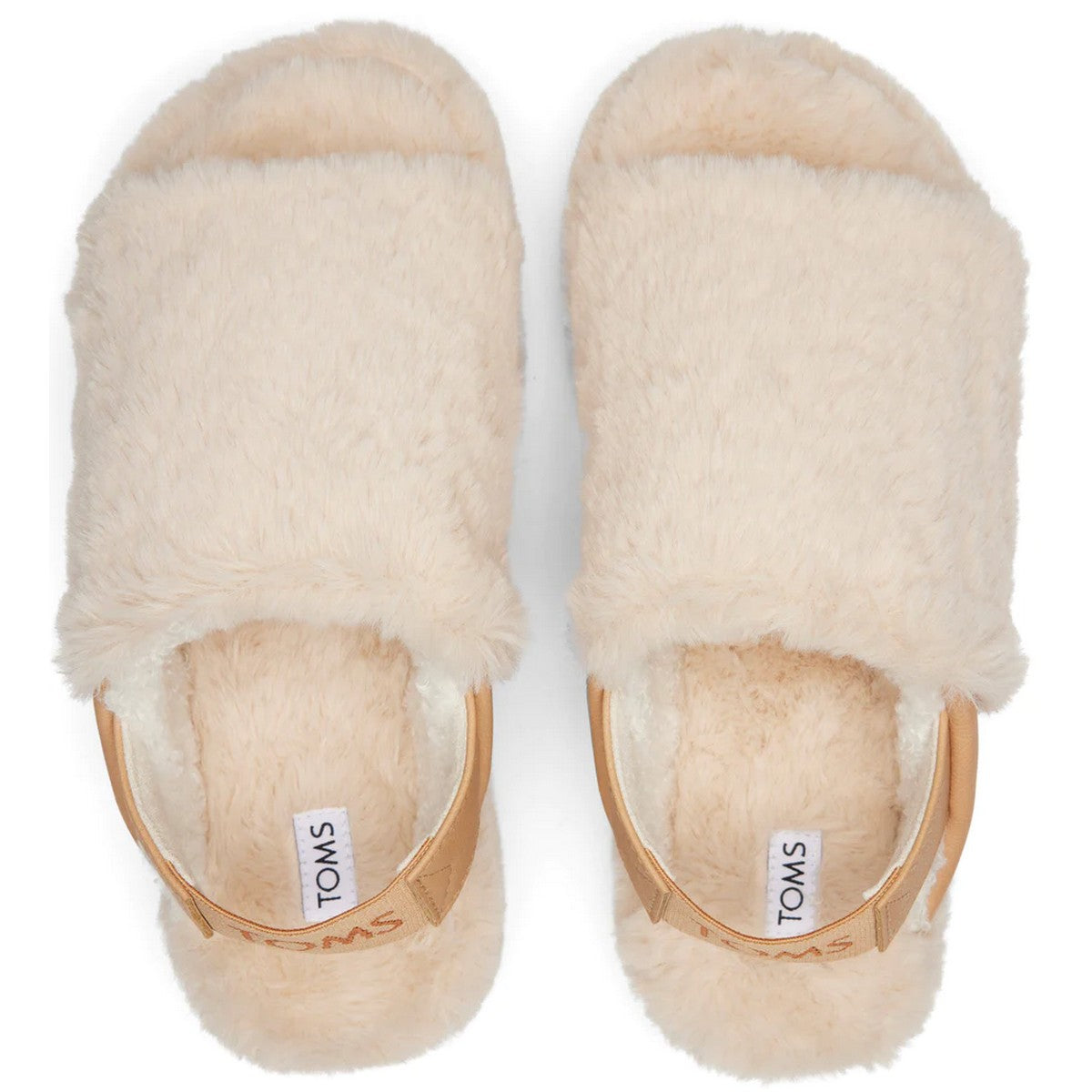 Natural - Side - Toms Womens-Ladies Sofia Slippers