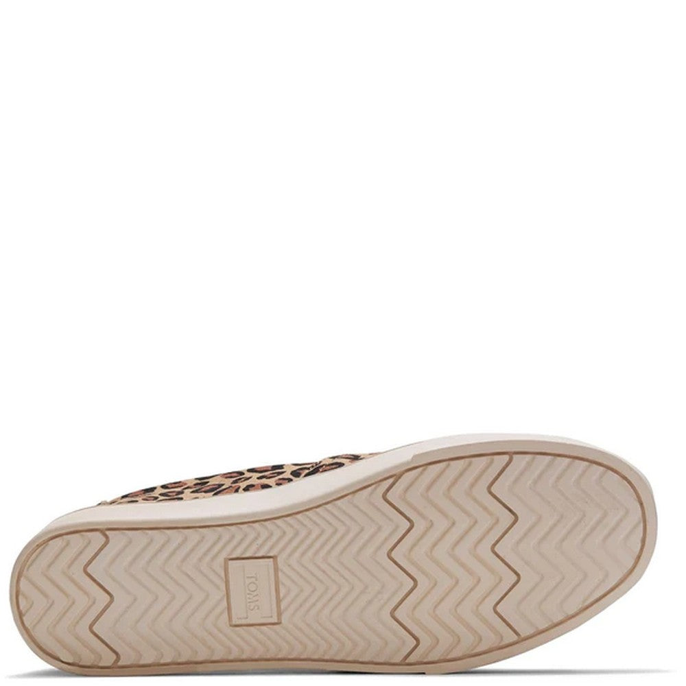 Black - Lifestyle - Toms Womens-Ladies Alpargata Leopard Print Espadrilles