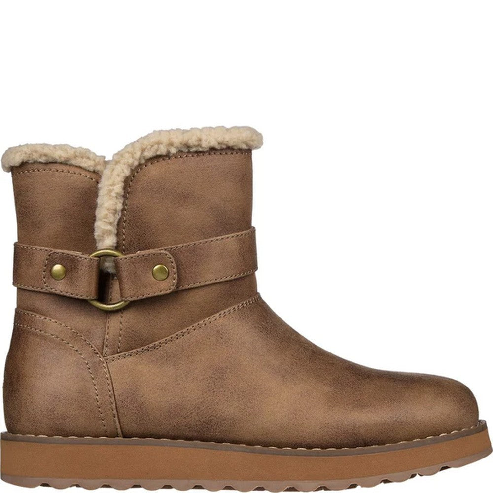 Dark Taupe - Side - Skechers Womens-Ladies Keepsakes 2.0 Ankle Boots